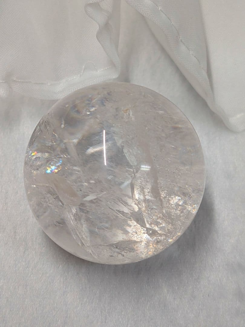 【高品質】天然石ピンクアゼツライト⑤スフィア 4.4cm　丸玉　置物　新入荷❣️