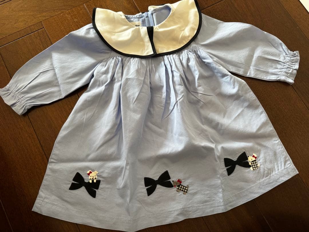 familiar ファミリア 女の子 襟付き ワンピース 80