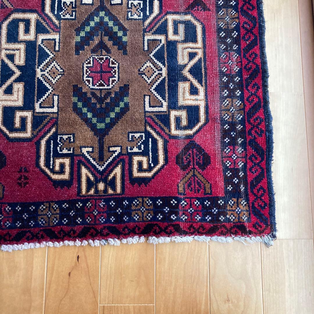 ヴィンテージラグ　トライバルラグ　バルーチ　大判