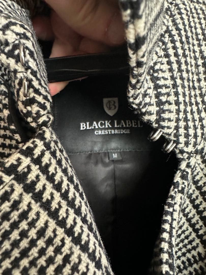 BLACK LABEL CRESTBRIDGE チェック柄 トレンチコート M