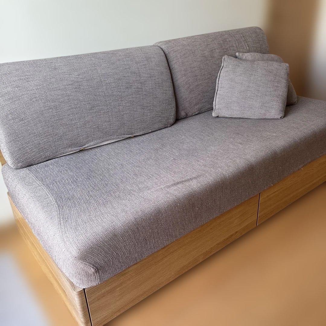 ファブリックソファベッド　ニトリ　送料込み