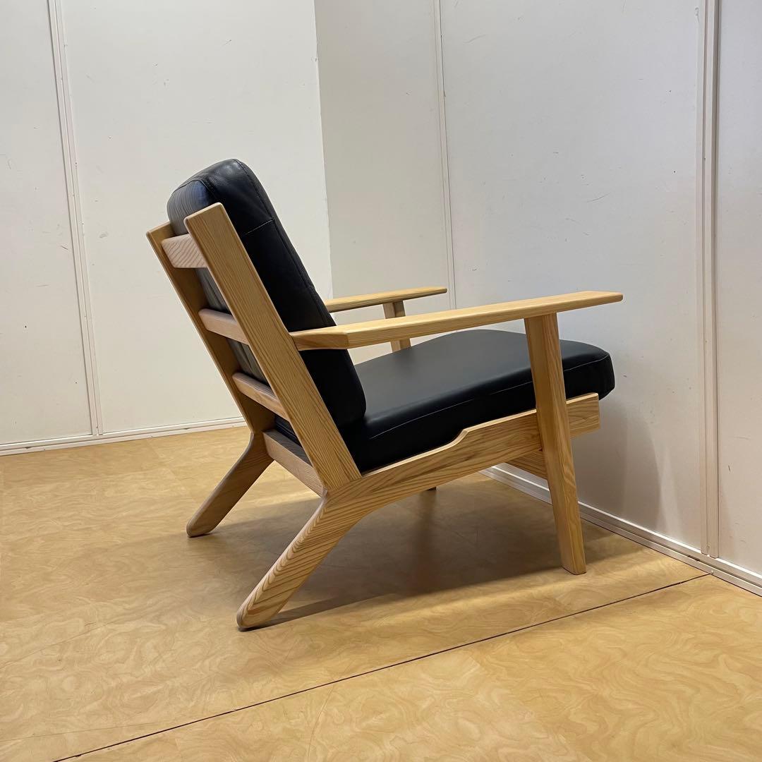 ウェグナー GE290① リプロダクト 革 レザー ソファ チェア 椅子 1人掛