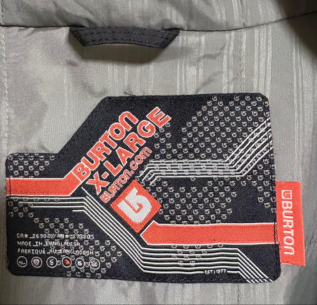 BURTONバートン　スノボジャケット　スキーウェア　メンズ　XL