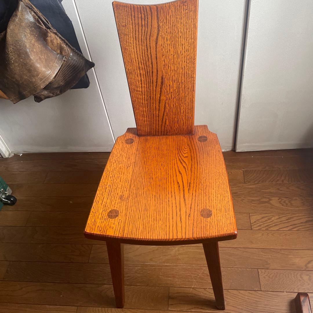 椅子　ダイニングチェア　欅　無垢