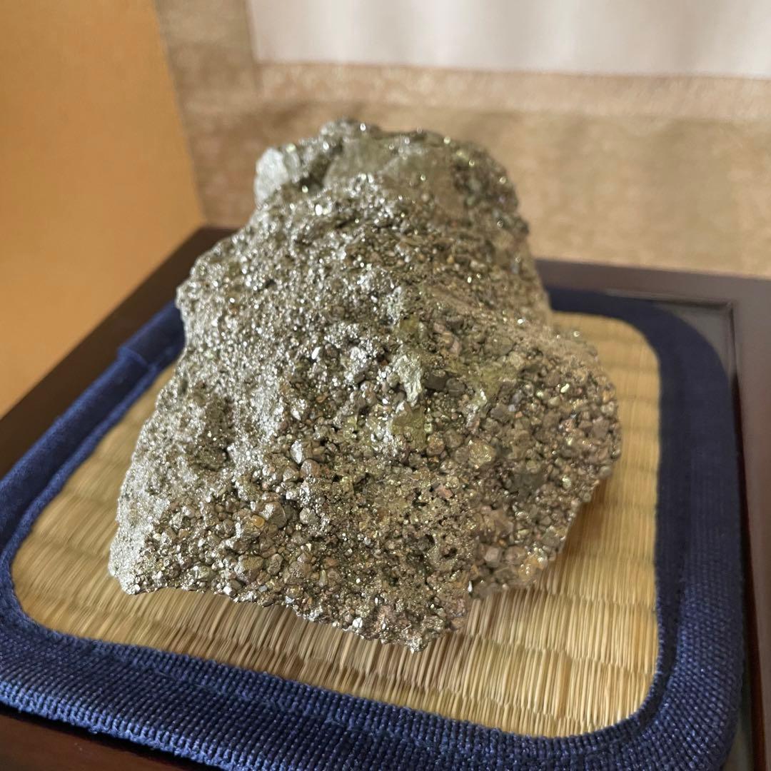 鑑賞石 黄鉄鉱パイライト【特大2.5kg以上】原石 天然石 水石 観賞石