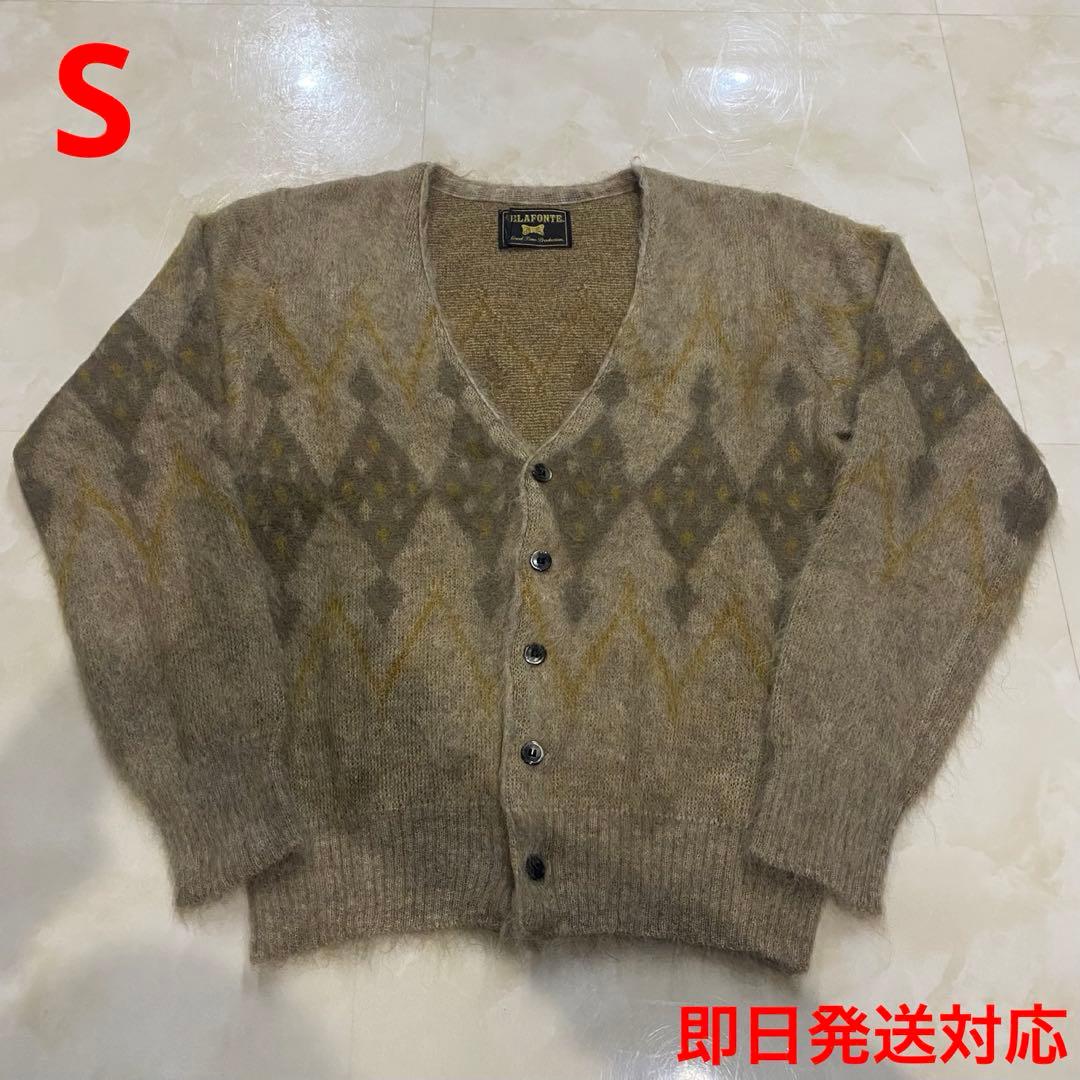 トップス BELAFONTE ATOMIC PATTERN MOHAIR CARDIGAN