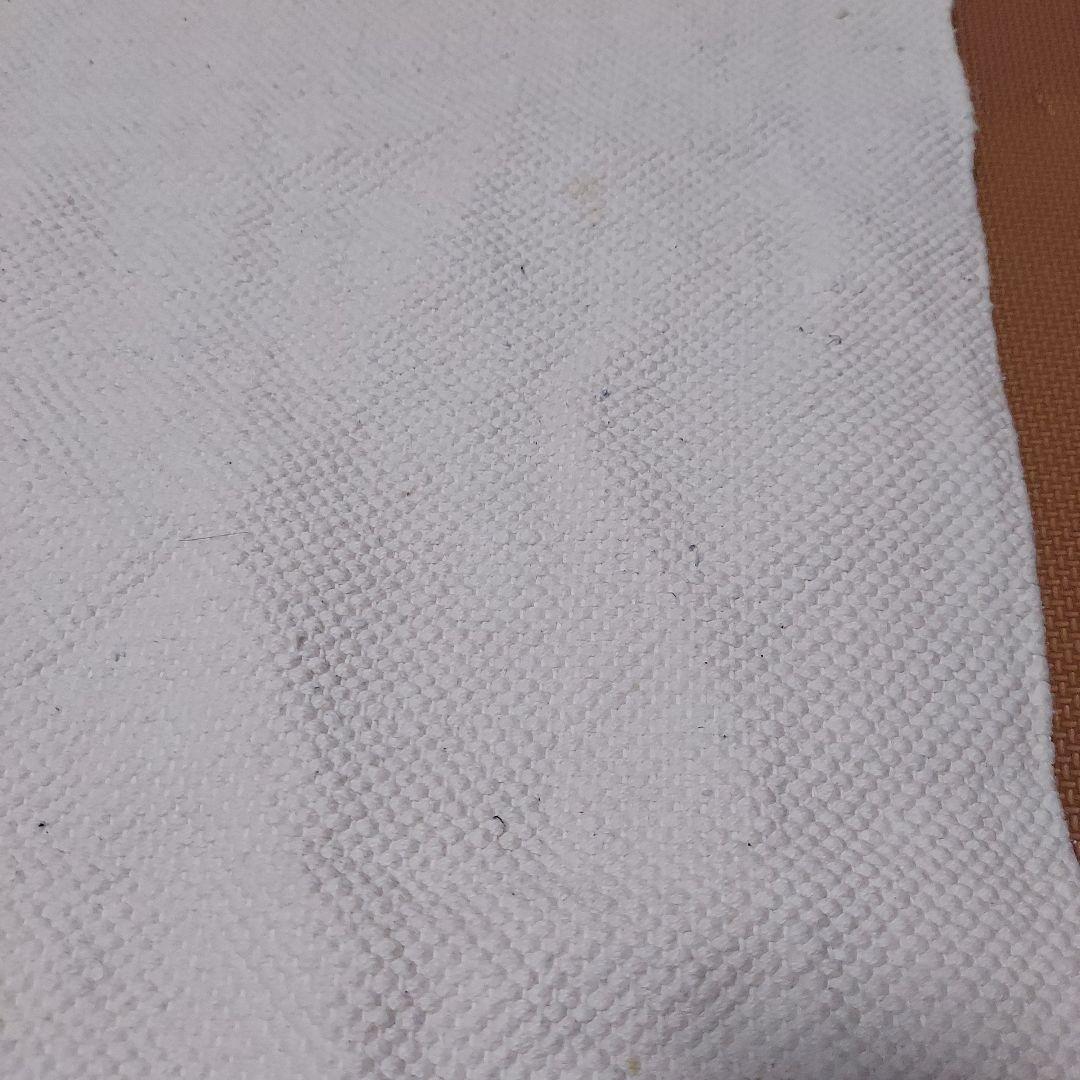 ZARA  コットン製 白と紺ストライプラグ 150×200cm