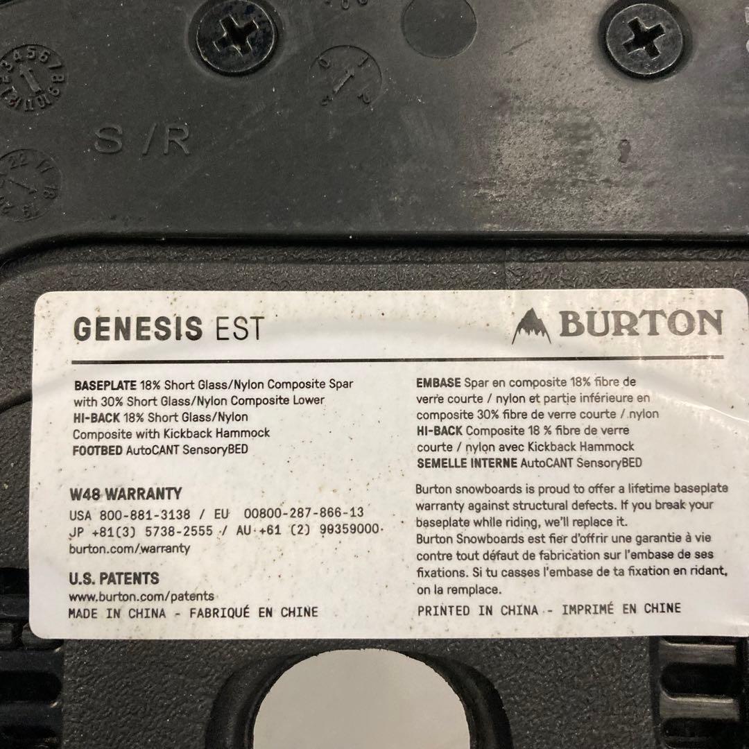 バートン　ジェネシス　ブラック スノーボード ビンディング