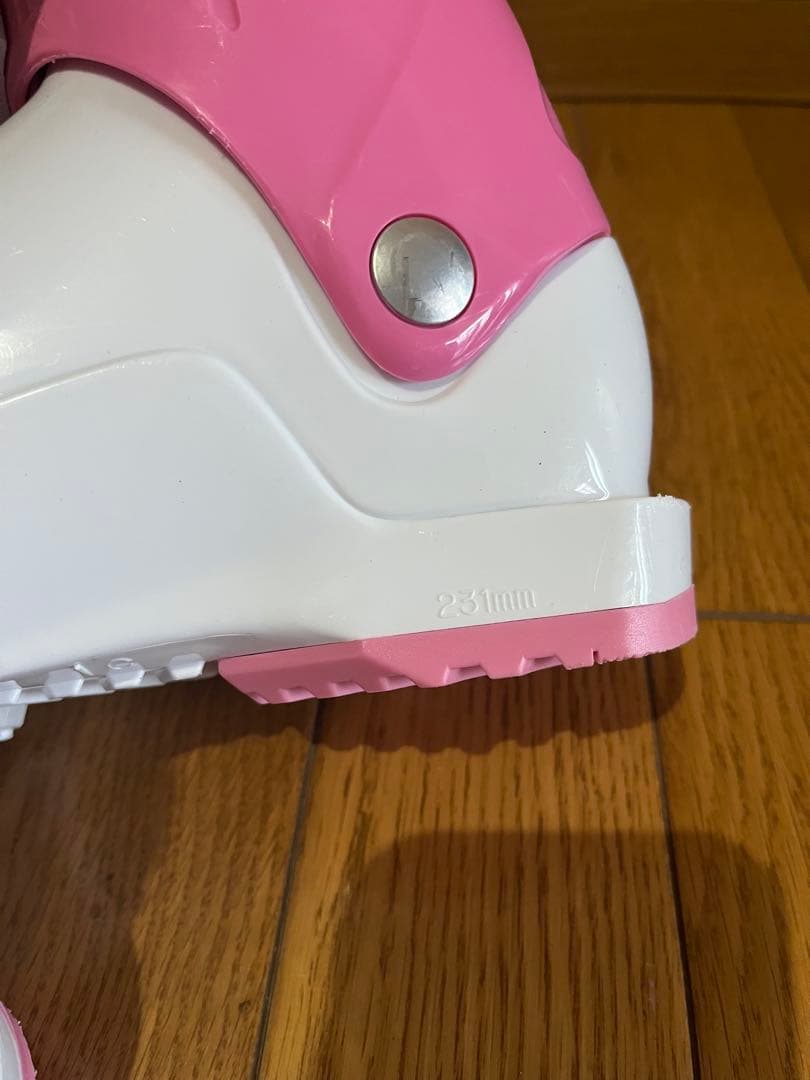 【フルセット】スキー100／ウェア上下／ストック／スキーブーツ／ピンク 女の子