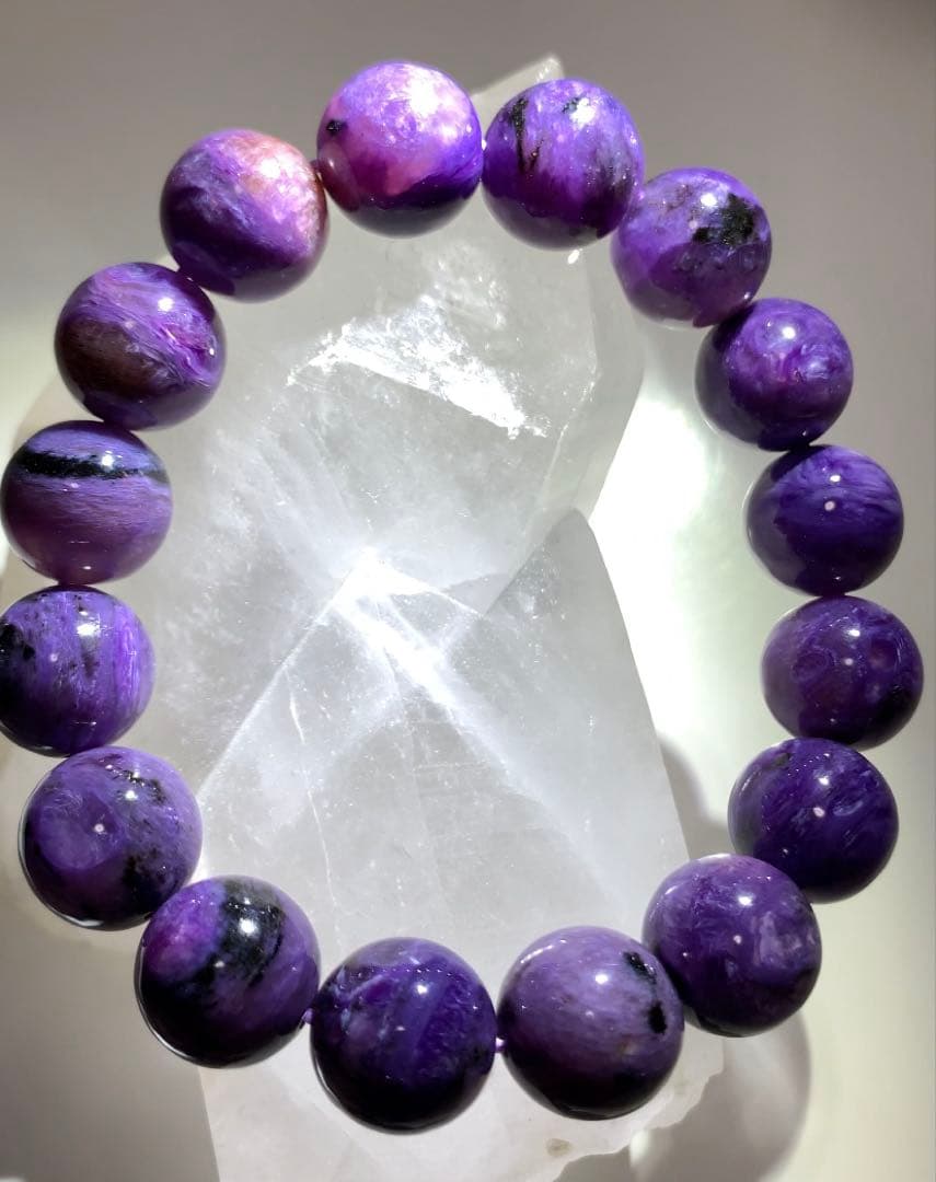 ネガティブエネルギーを破壊⭐️ エジリンチャロアイト　ブラックチャロアイト　ブレス