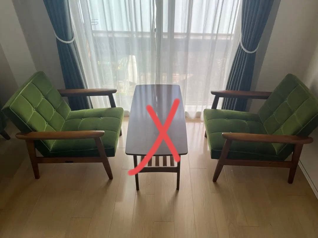 カリモク60 Ｋチェアー　1シーター✖️2 セット