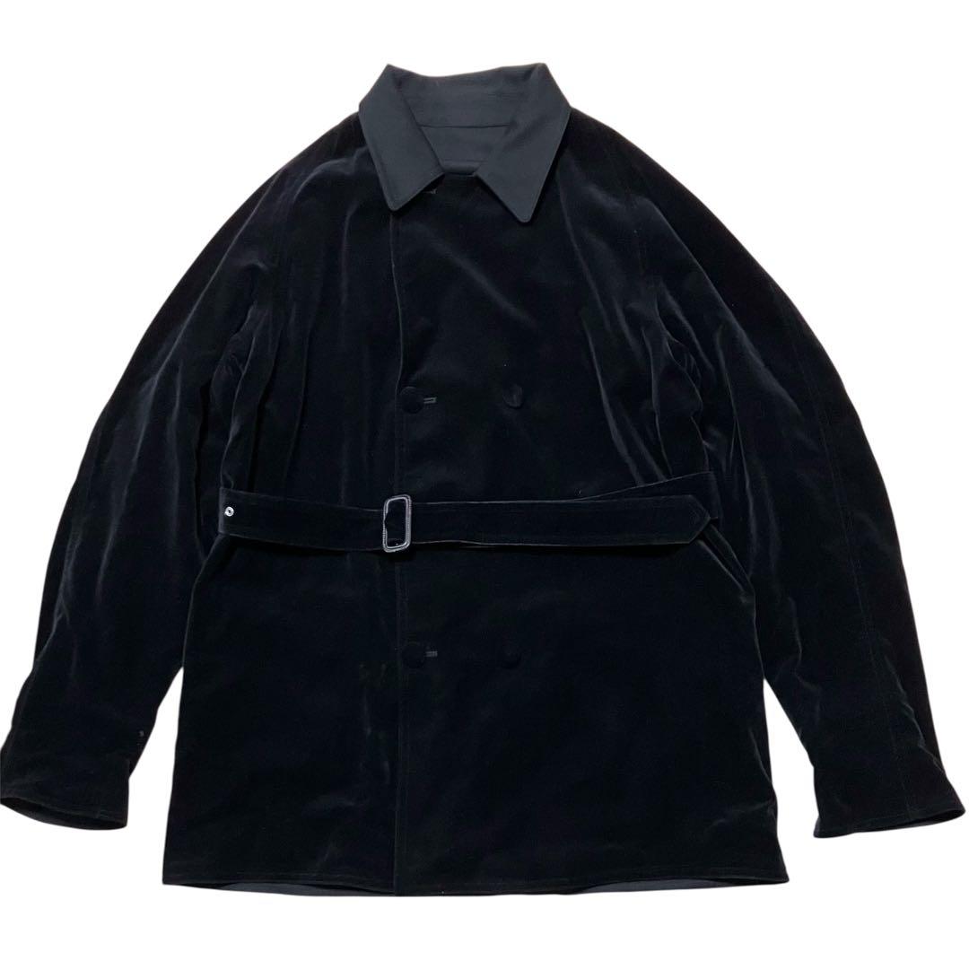 90s jean paul gaultier 別珍×ギャバ リバーシブルコート