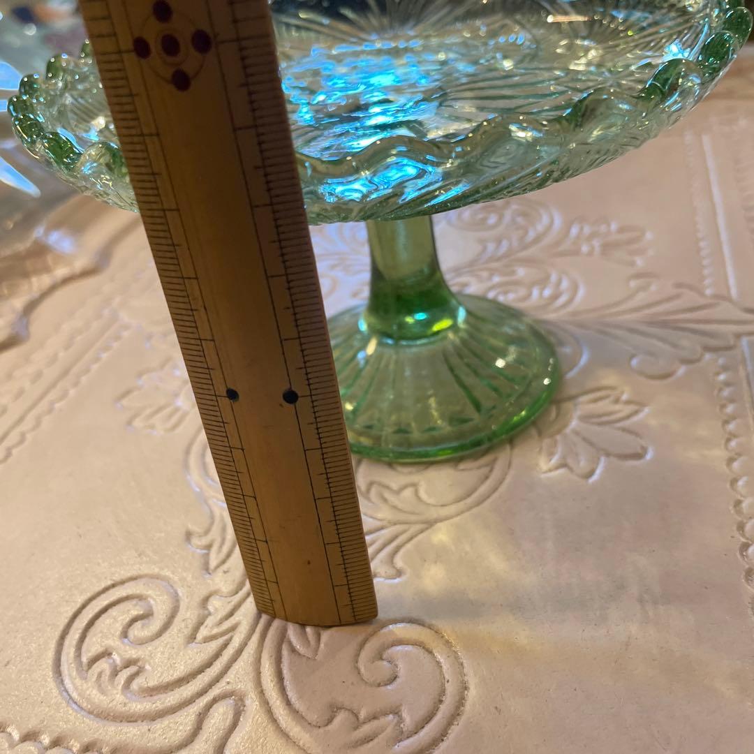 フランス蚤の市ガラスコンポート