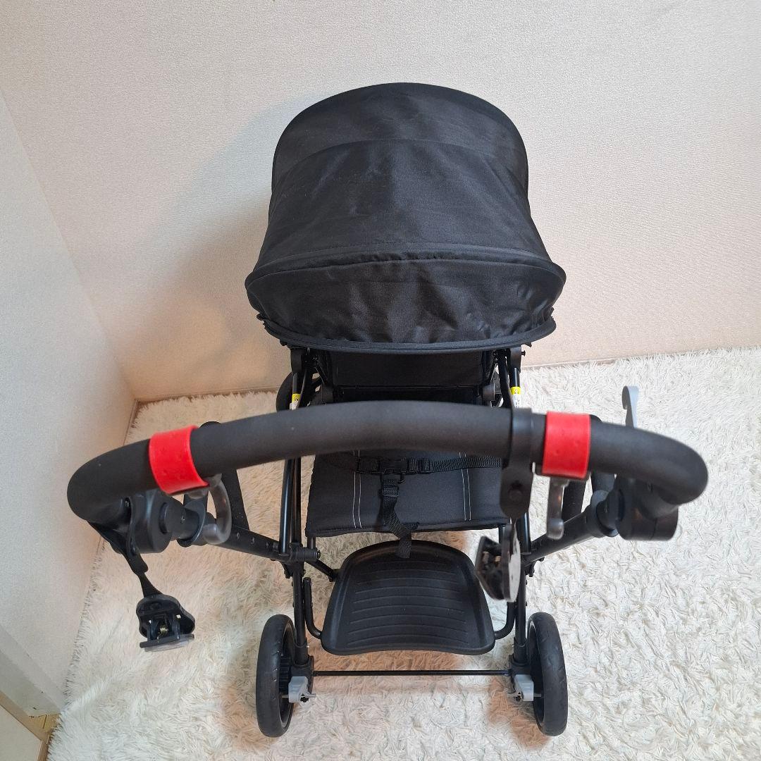 【美品】Nebio 2人乗り ベビーカー 軽量 折りたたみ アミティエ