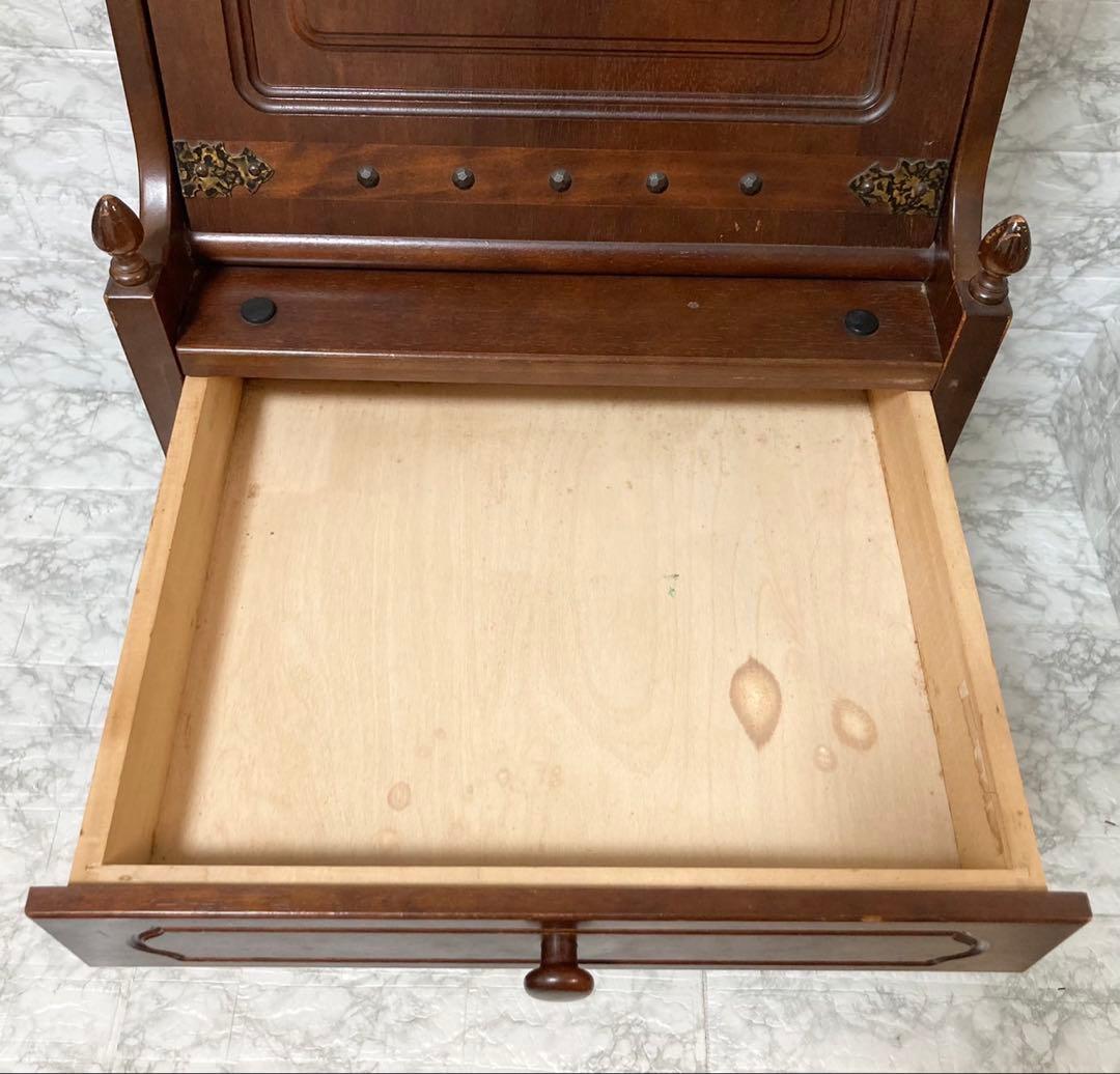 【希少品 送料込】オールドカリモク ライティングビューロー 収納棚 ヴィンテージ