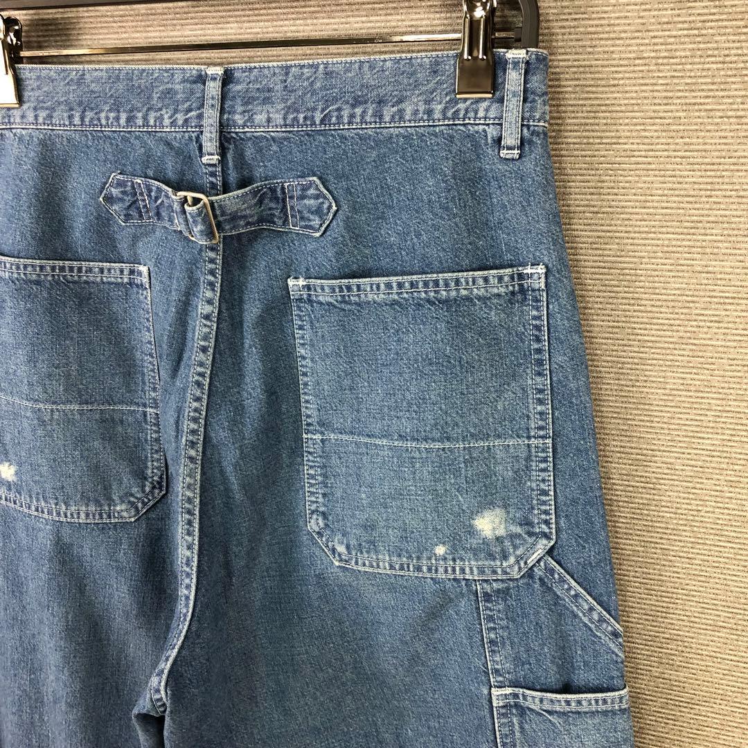 未使用品 FRAMeWORK 2024 デニムペインターパンツ 40 ブルー