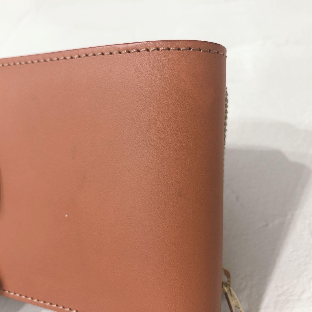 ☆美品☆ ITAGAKI 二つ折り財布 キャメル レザー シンプル メンズ