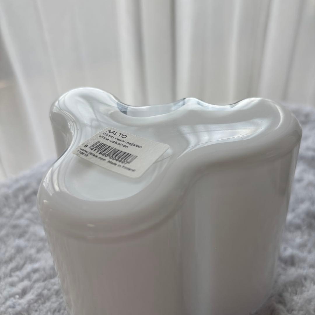  イッタラ アアルト フラワーベース オパールホワイト95mm