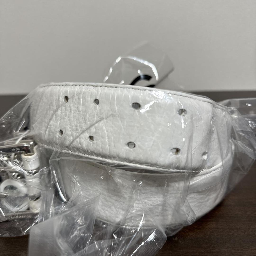 クロムハーツ ダブルピンスクロール ローラー レザー ベルト size 36