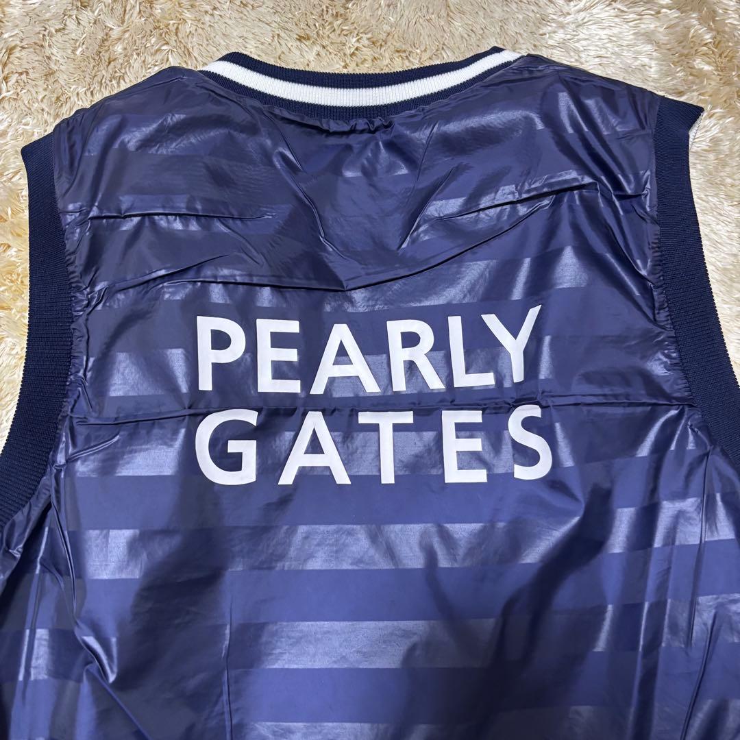 【リバーシブル】PEARLY GATES Vネックリバーシブルベスト 6 迷彩柄