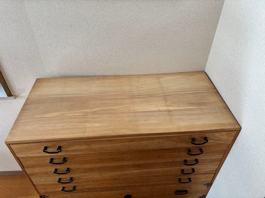 ヴィンテージ 着物箪笥 桐箪笥 ５段 傷汚れあり 昭和レトロ