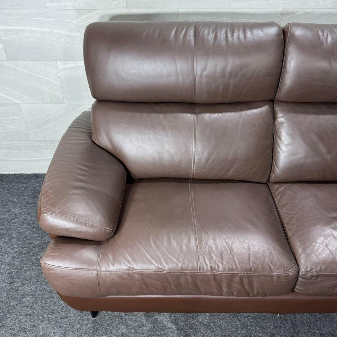 ニトリ ソファ 3人掛け 合皮 ブラウン Nポケット d5007 NITORI