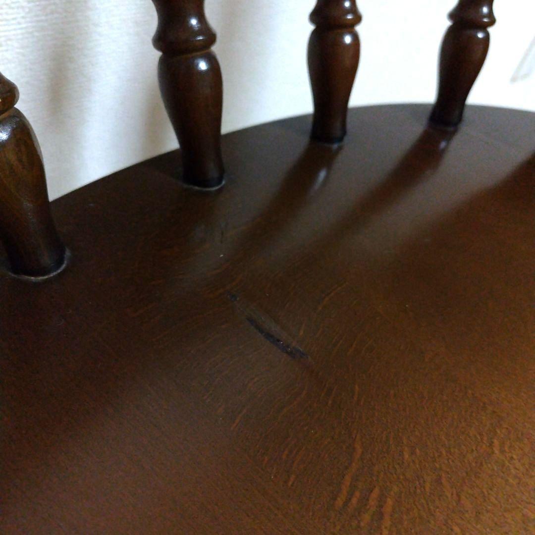 □飛騨産業　肘付ダイニングチェア・特別お値下げ【キツツキマーク】