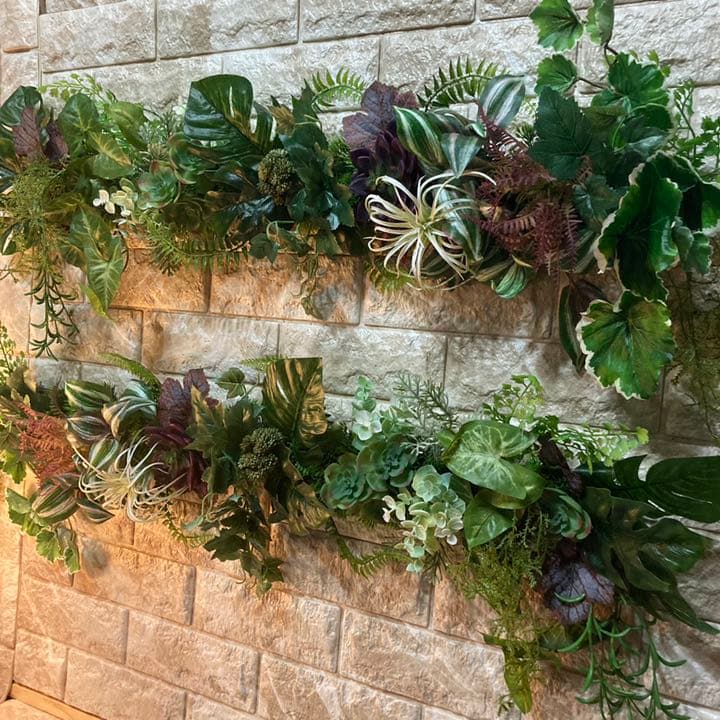 光触媒　人工観葉植物　ウォールグリーン235689