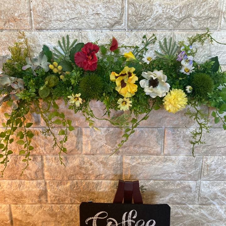 光触媒　人工観葉植物　ウォールグリーン235689