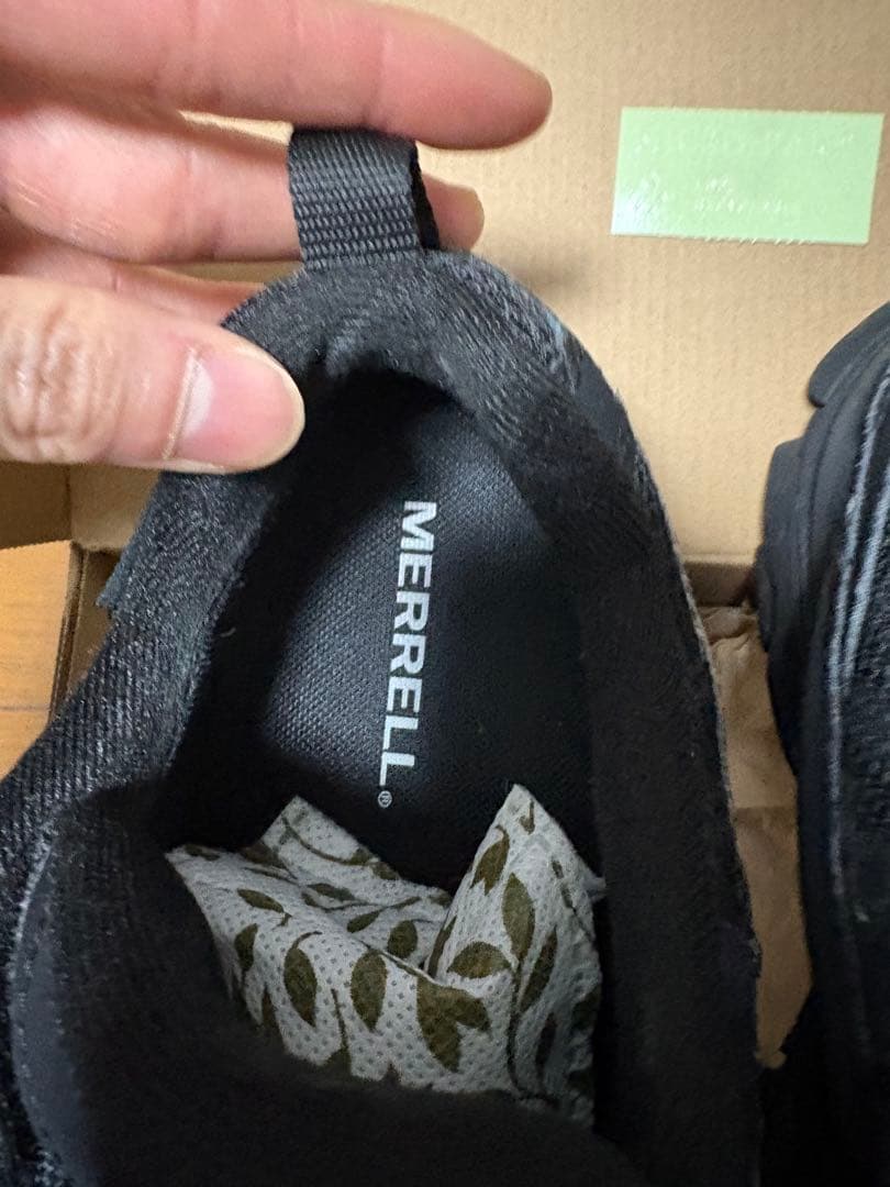 MERRELL ブラック ハイキングシューズ