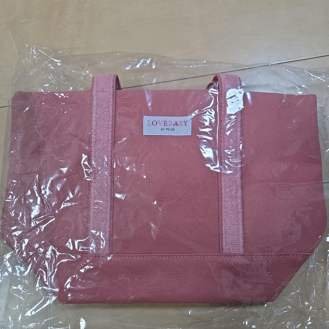 フェイラーオールドテディ　ワッペン トートバッグ　ピンク　小