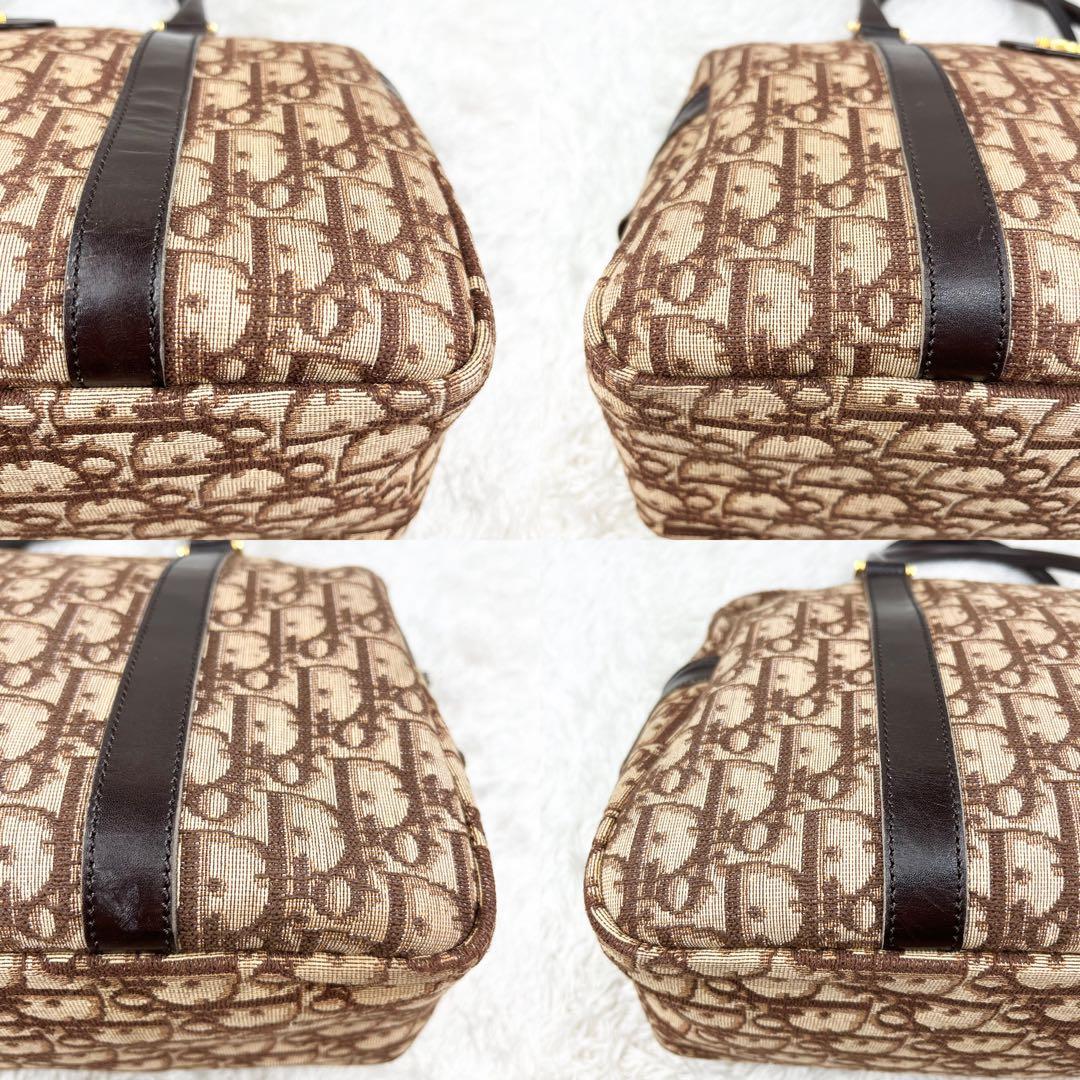 【極美品】クリスチャンディオール トロッター ロゴ金具 ボストンバッグ