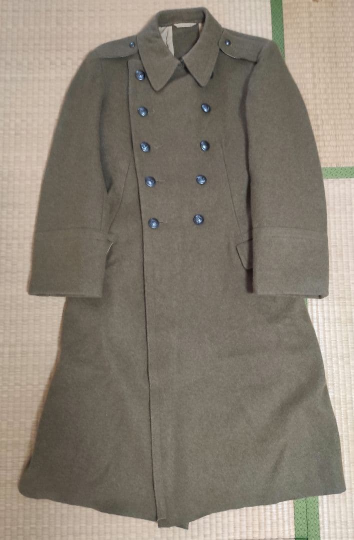※ねこねこ　ルーマニア軍　コート　ミリタリーコート　トレンチコート　メンズ