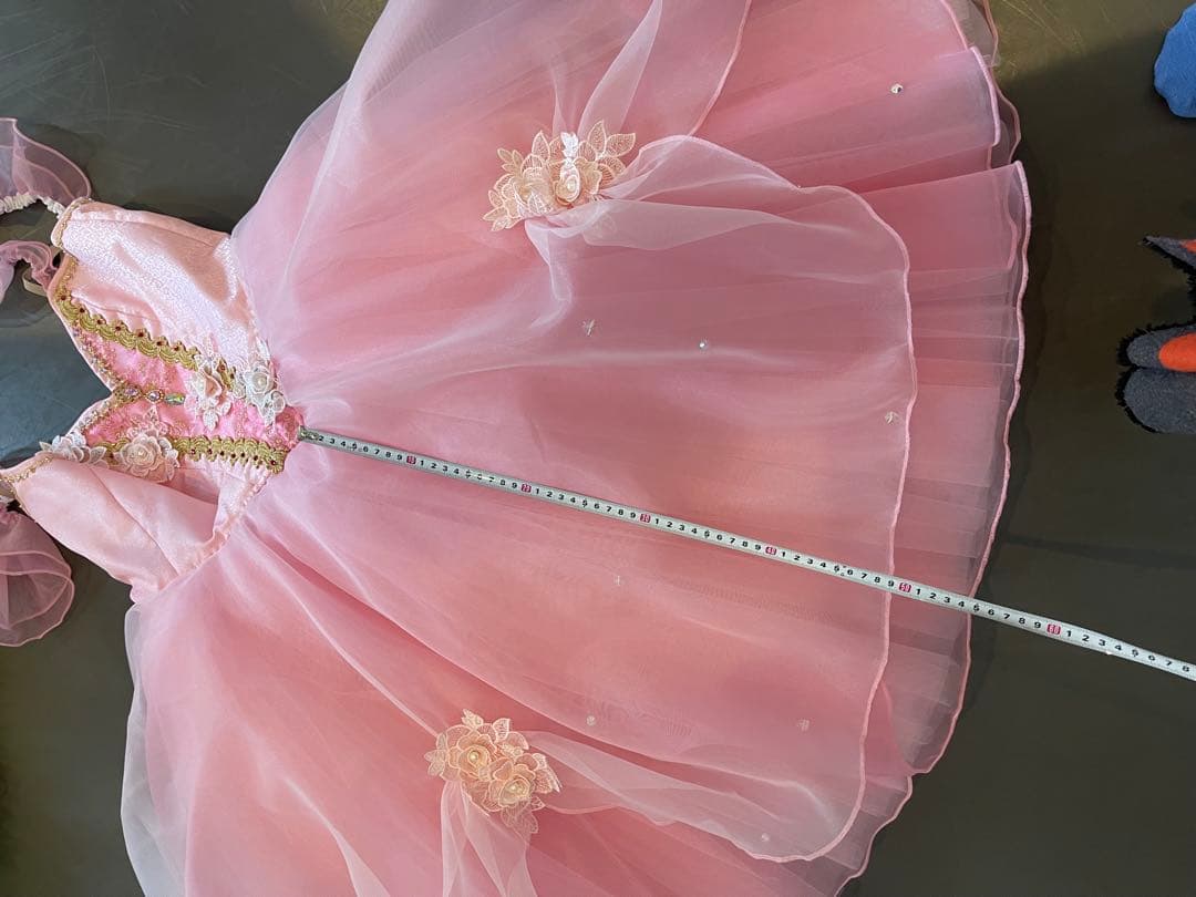 バレエ衣装 大人サイズ 花のワルツなどに 160cm前後 ティアラ.ネックレス付