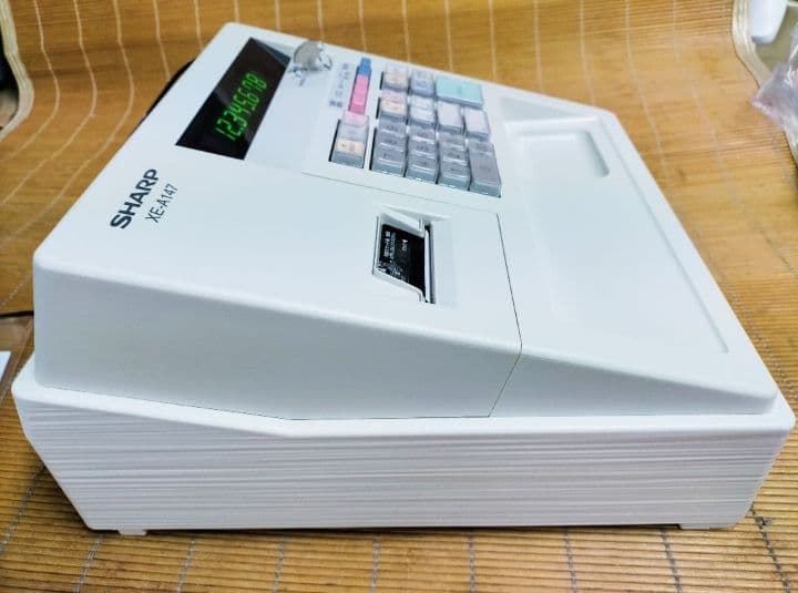 シャープレジスター　XE-A147　PC連携売上管理フル設定無料　111662
