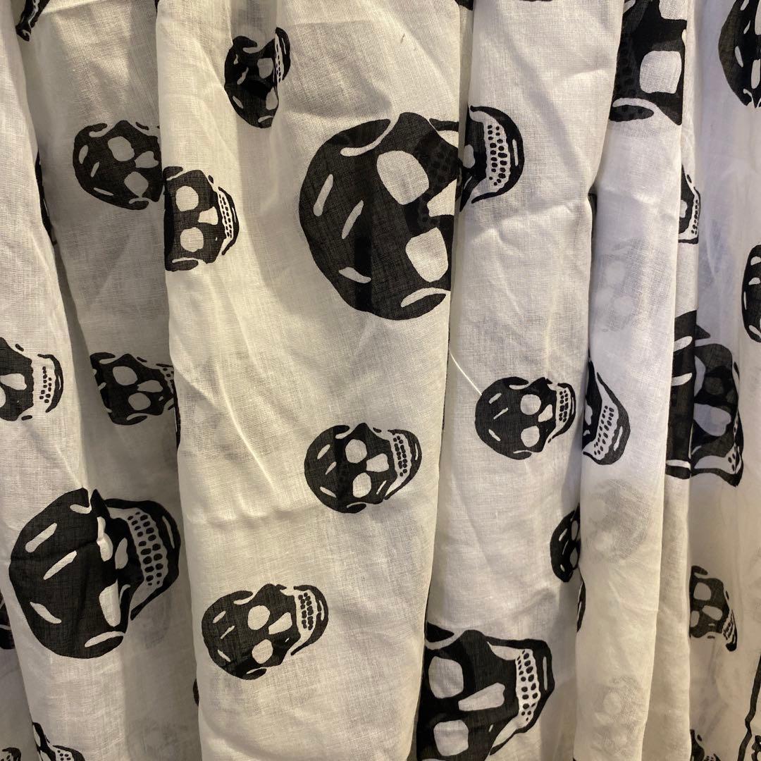 Alexander McQueen スカル柄バンダナ　ビッグ　スカーフ