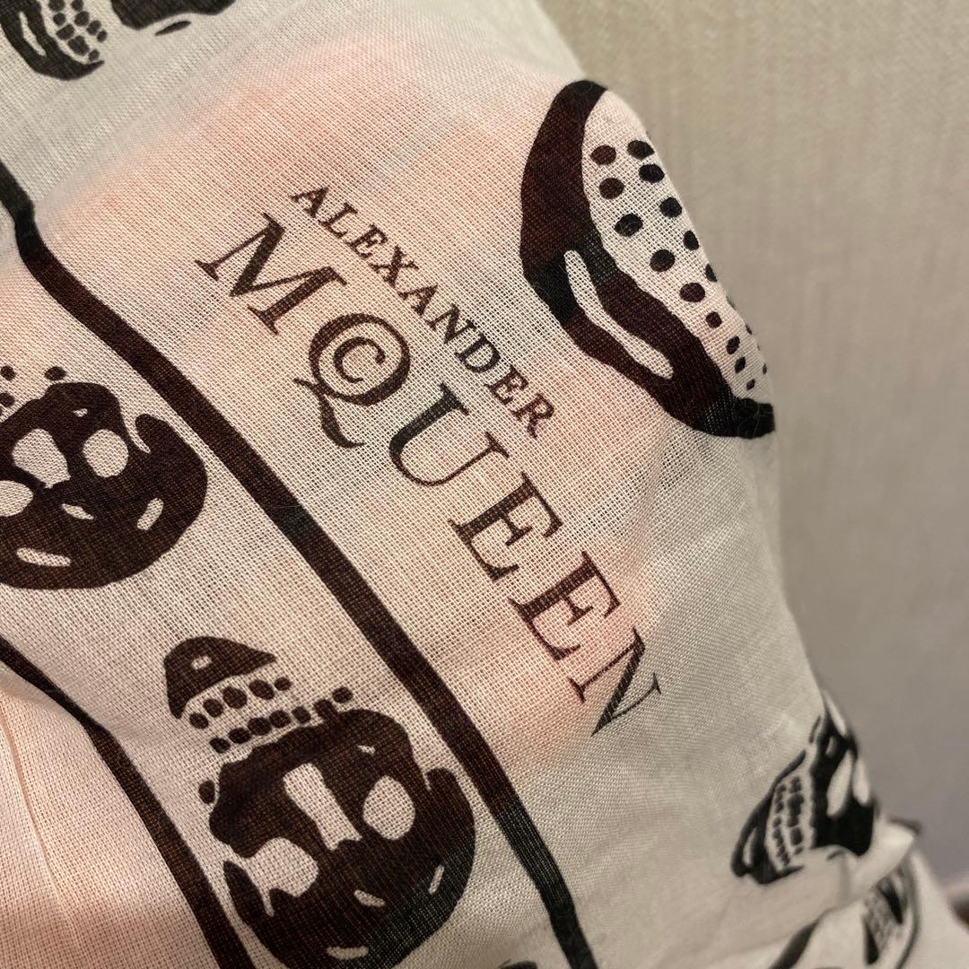 Alexander McQueen スカル柄バンダナ　ビッグ　スカーフ