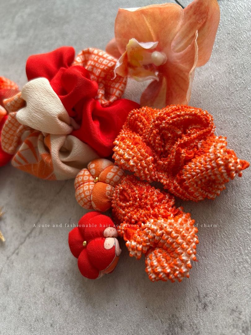 g*2様 七五三　七五三髪飾り　ヘッドドレス　着物髪飾り　リメイク髪飾り　044