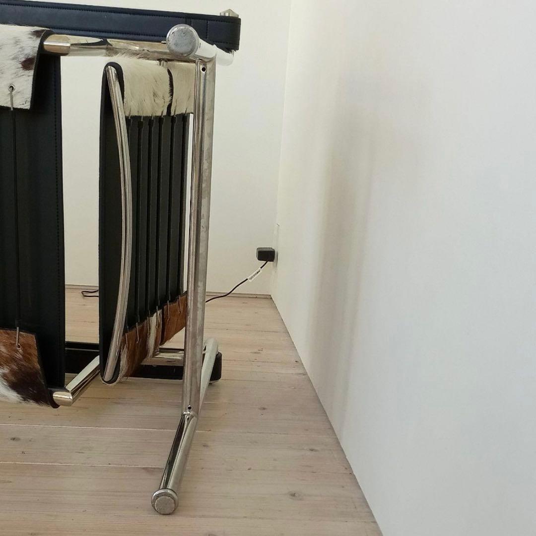 【名作】スリングチェア LC1風 ポニースキン 椅子 インテリア モダン