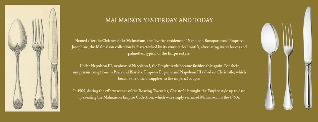 【クリストフル】ディナースプーン フォーク ナイフ 3点【オールドマルメゾン】