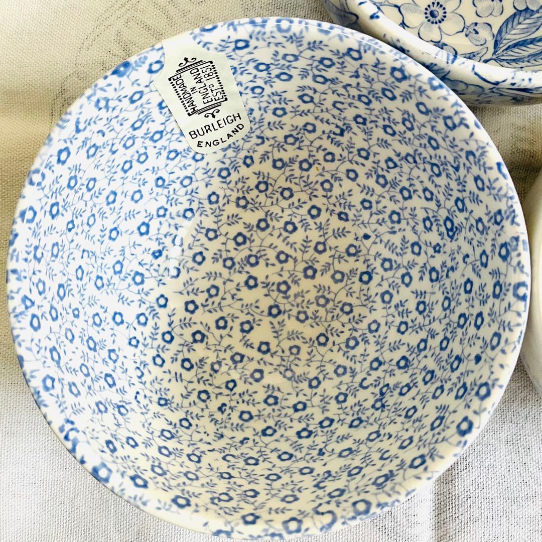☆Burleigh バーレイ☆新品 ブルーカラー3パターン ボウルL セット