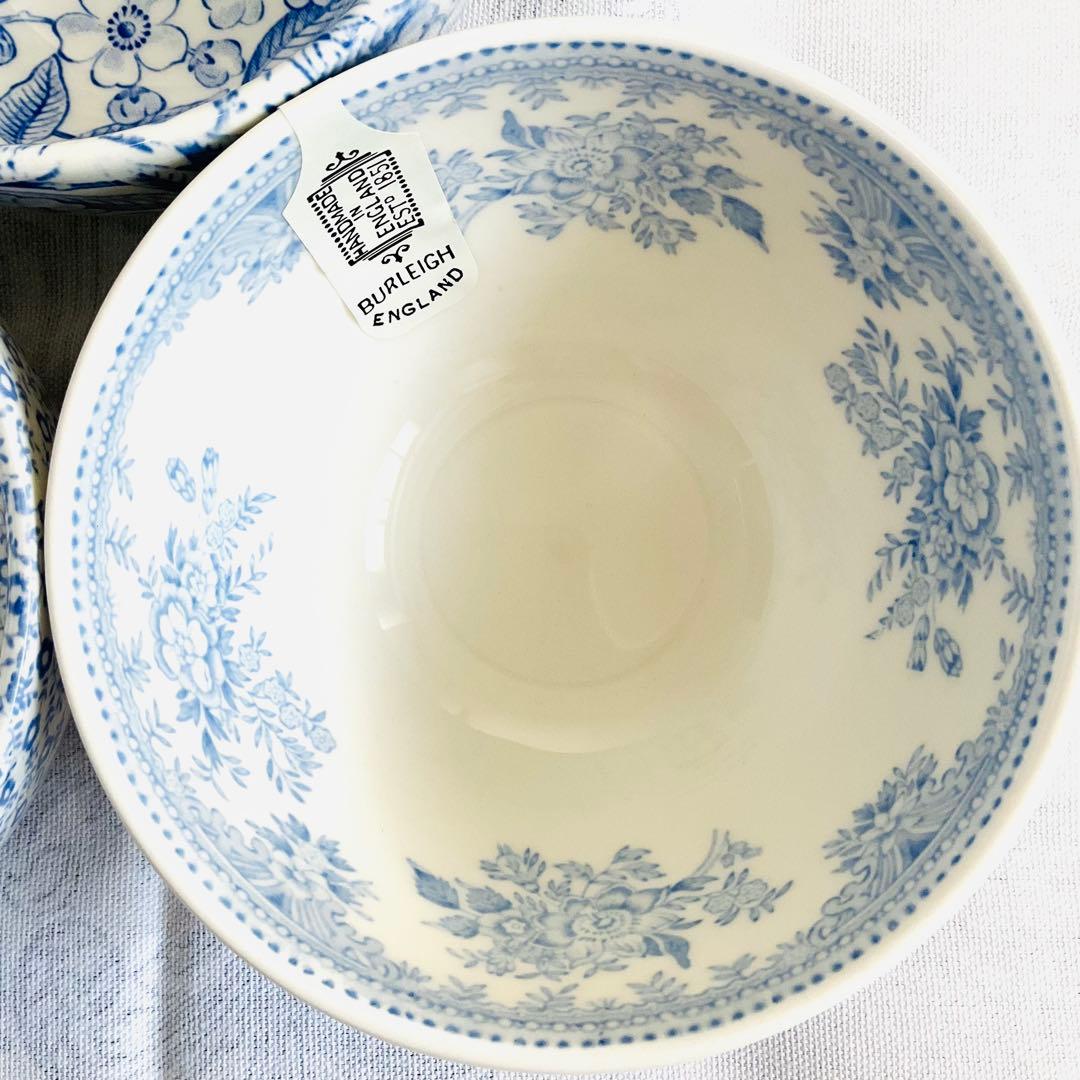 ☆Burleigh バーレイ☆新品 ブルーカラー3パターン ボウルL セット