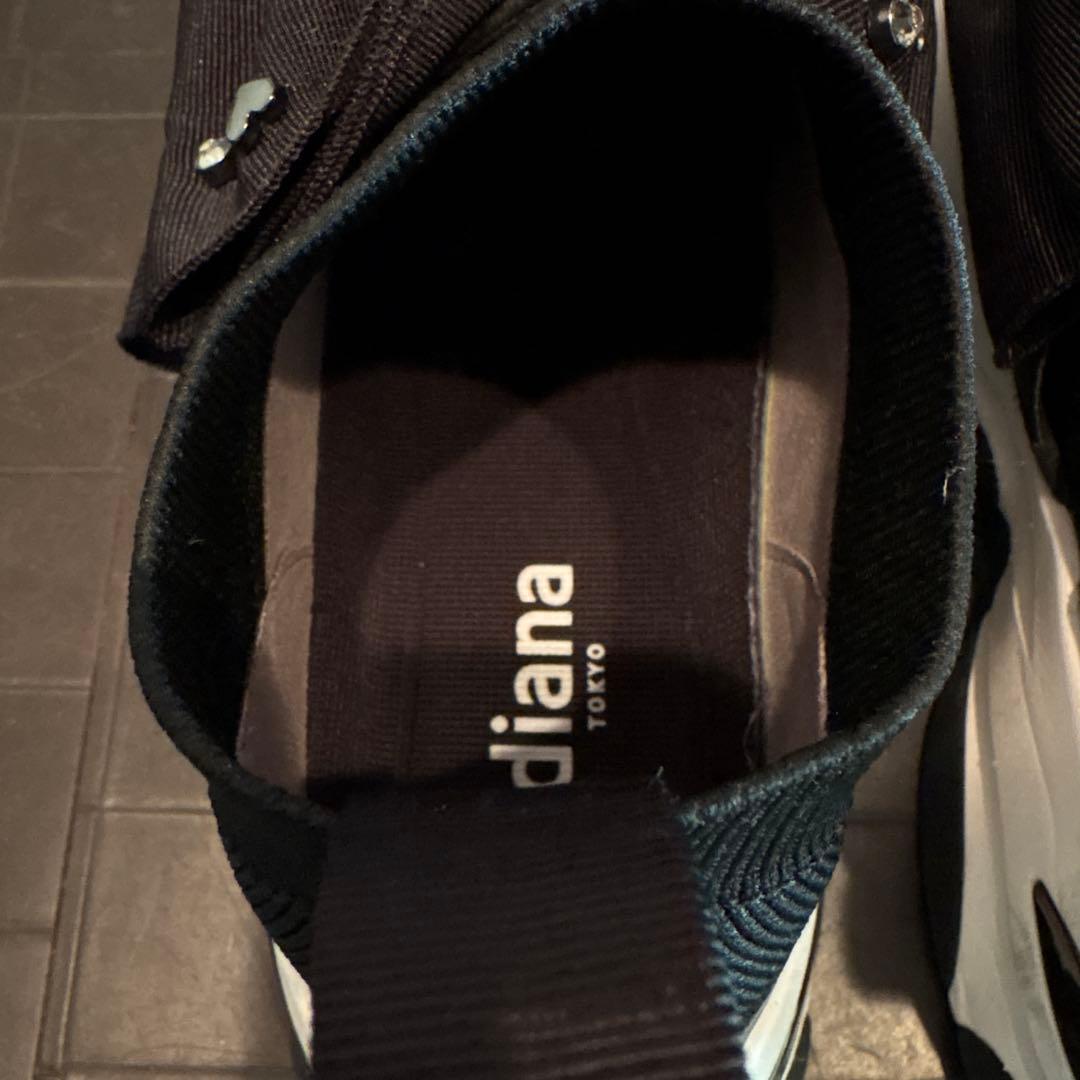 DIANA リボン ニットスニーカー