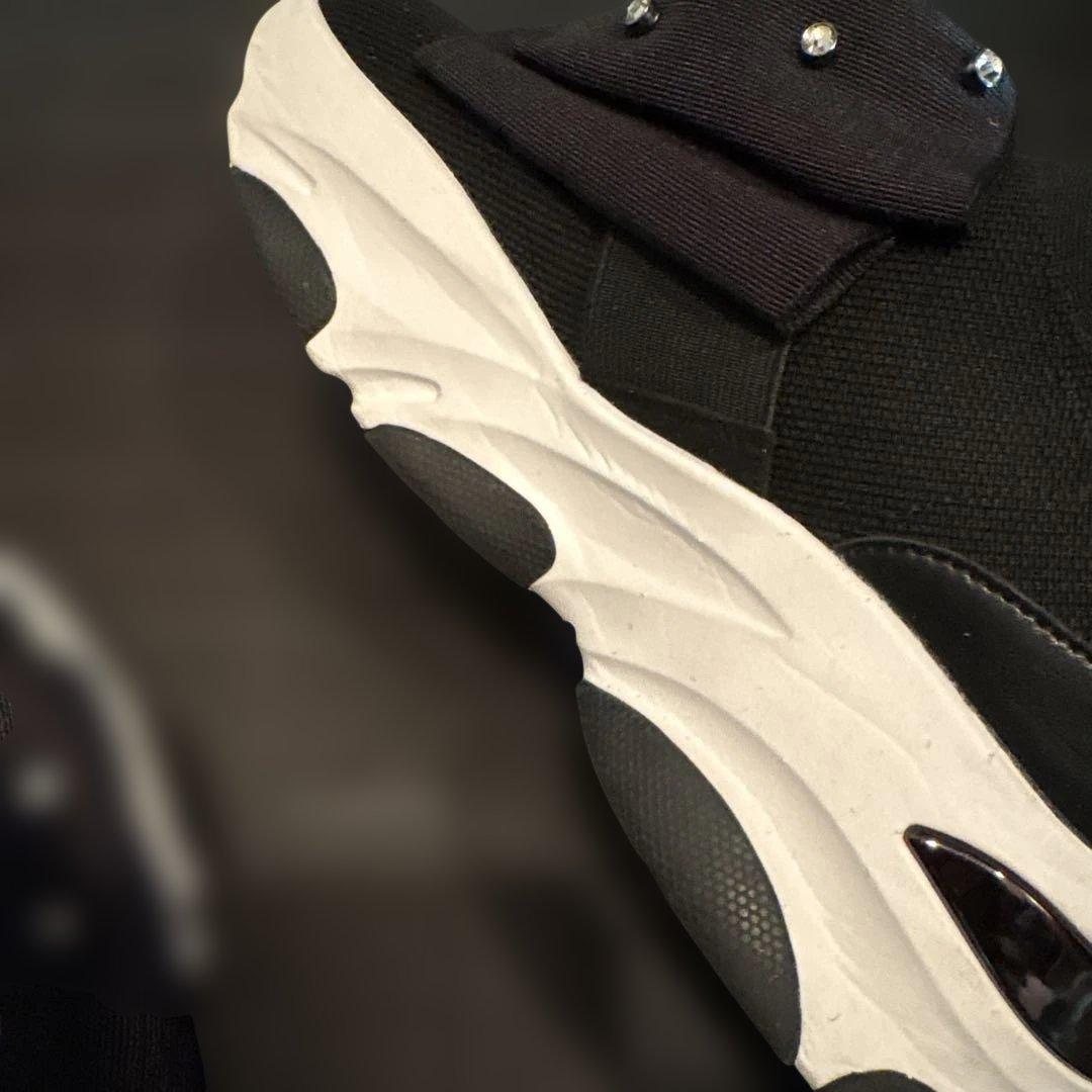 DIANA リボン ニットスニーカー