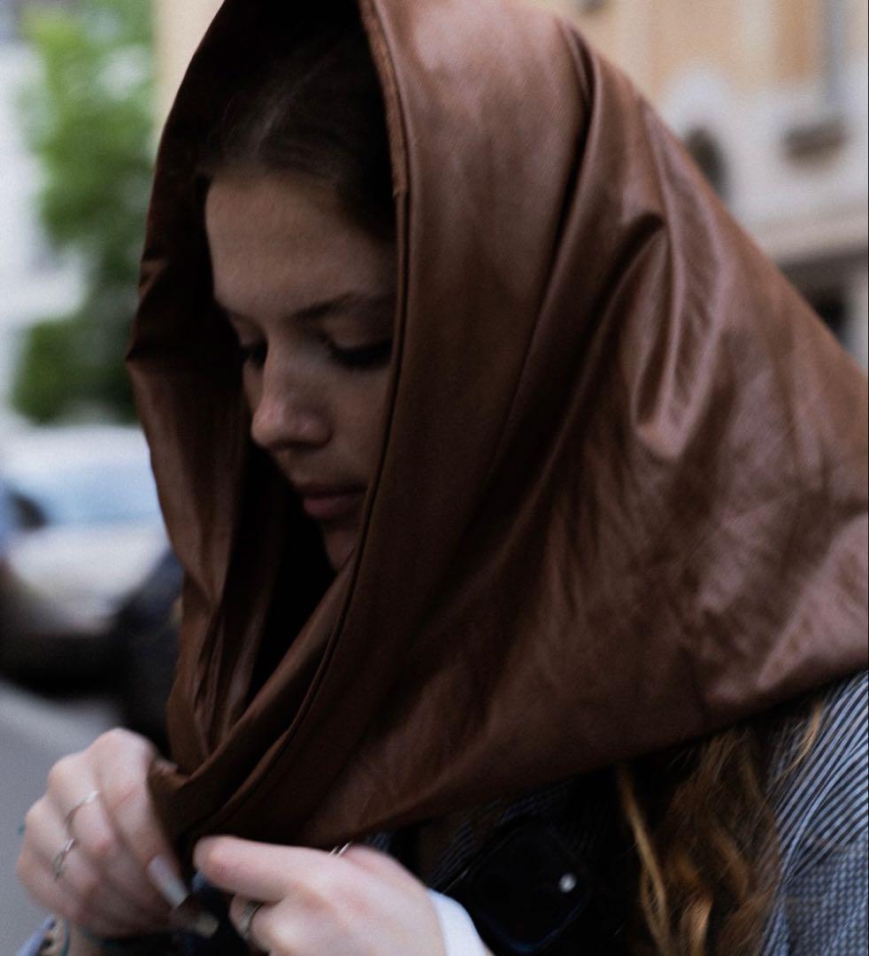 kijima takayuki レザーライク スカーフ