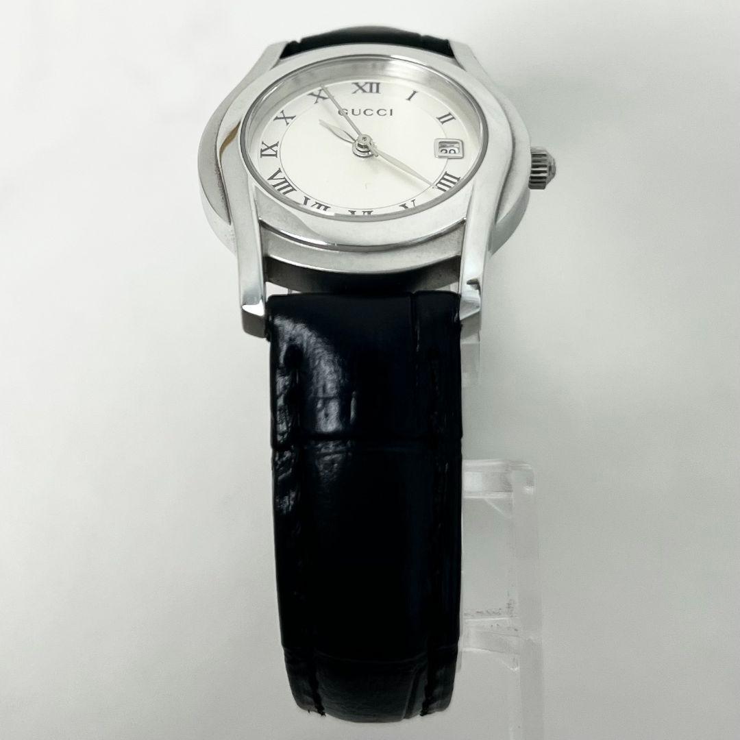 【稼働】 GUCCI 5500L デイト ラウンドフェイス アナログ 腕時計