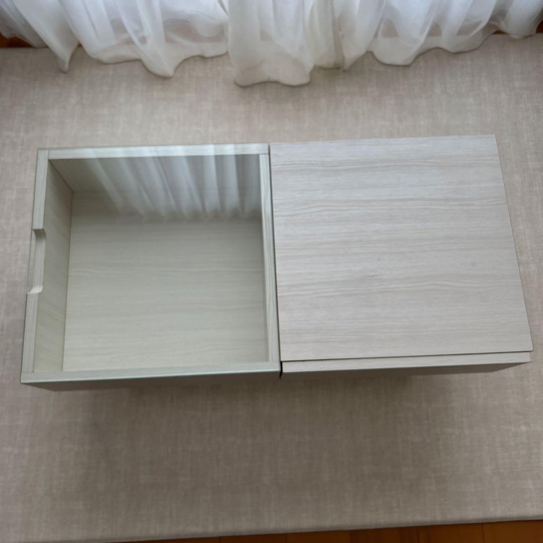 Francfranc パセ ローテーブル 引き出し付き 白 北欧 韓国