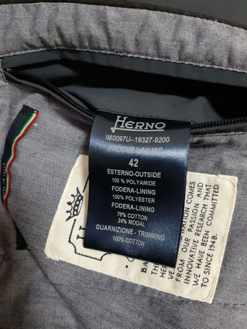 HERNO ヘルノ レインコレクション シングルトレンチ レインコート 42