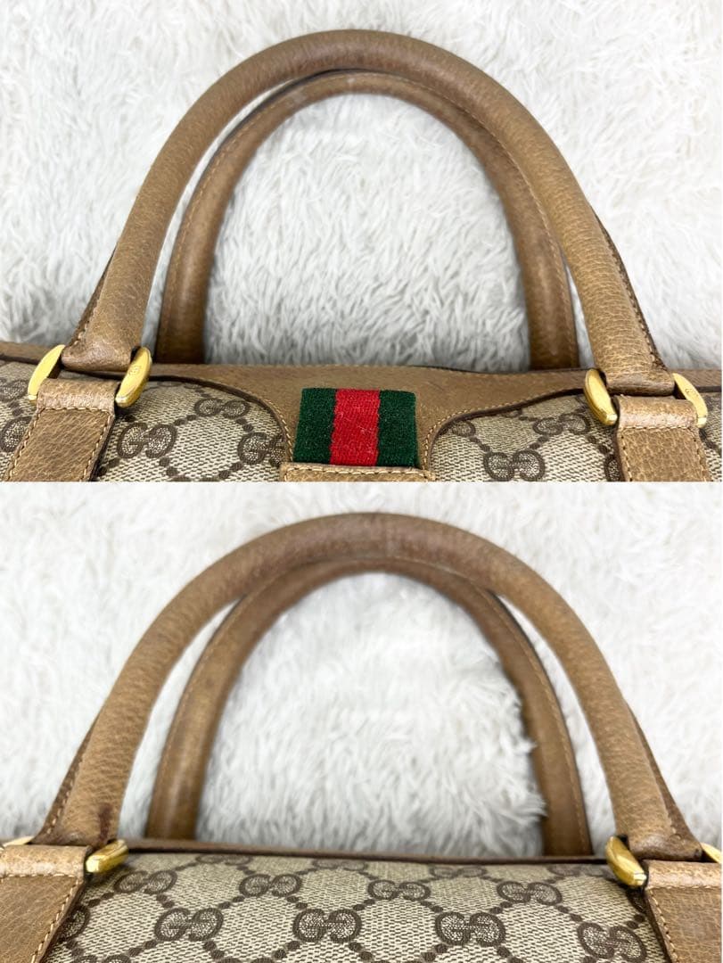 【美品】オールドグッチ シェリーライン GGスプリーム ボストンバッグ