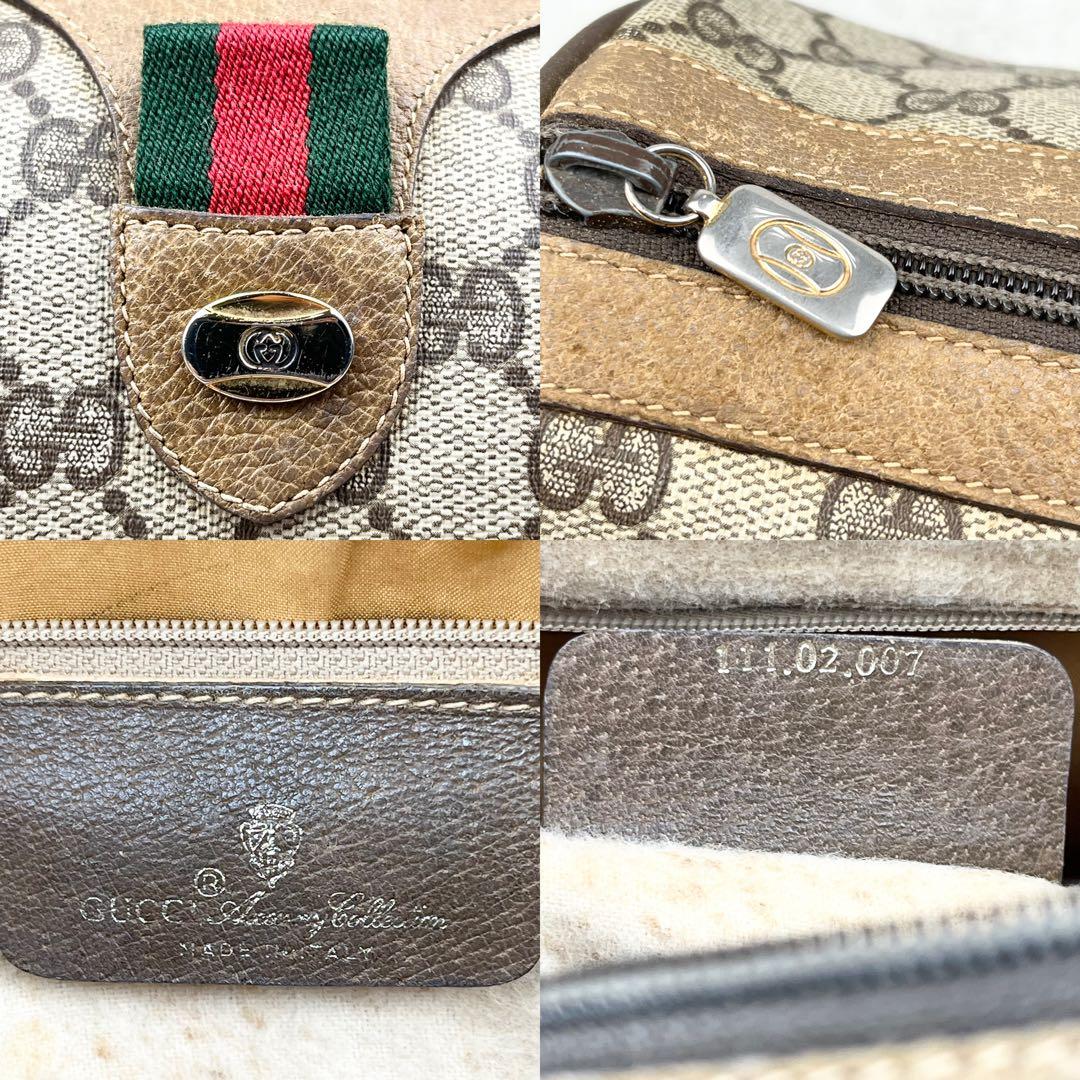 【美品】オールドグッチ シェリーライン GGスプリーム ボストンバッグ